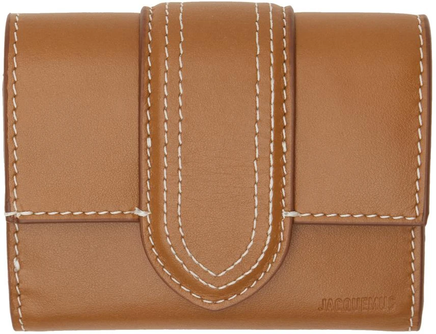 JACQUEMUS Brown Les Classiques 'Le compact Bambino' Wallet 1