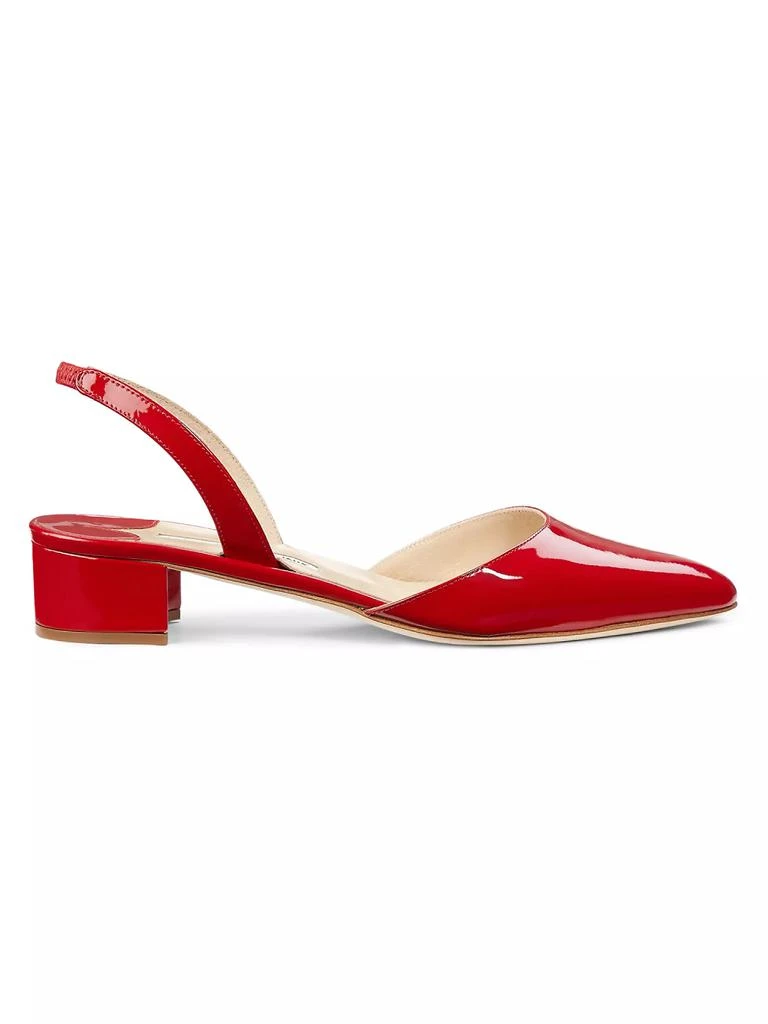 Manolo Blahnik Aspro Patent Leather Slingback Pumps 1
