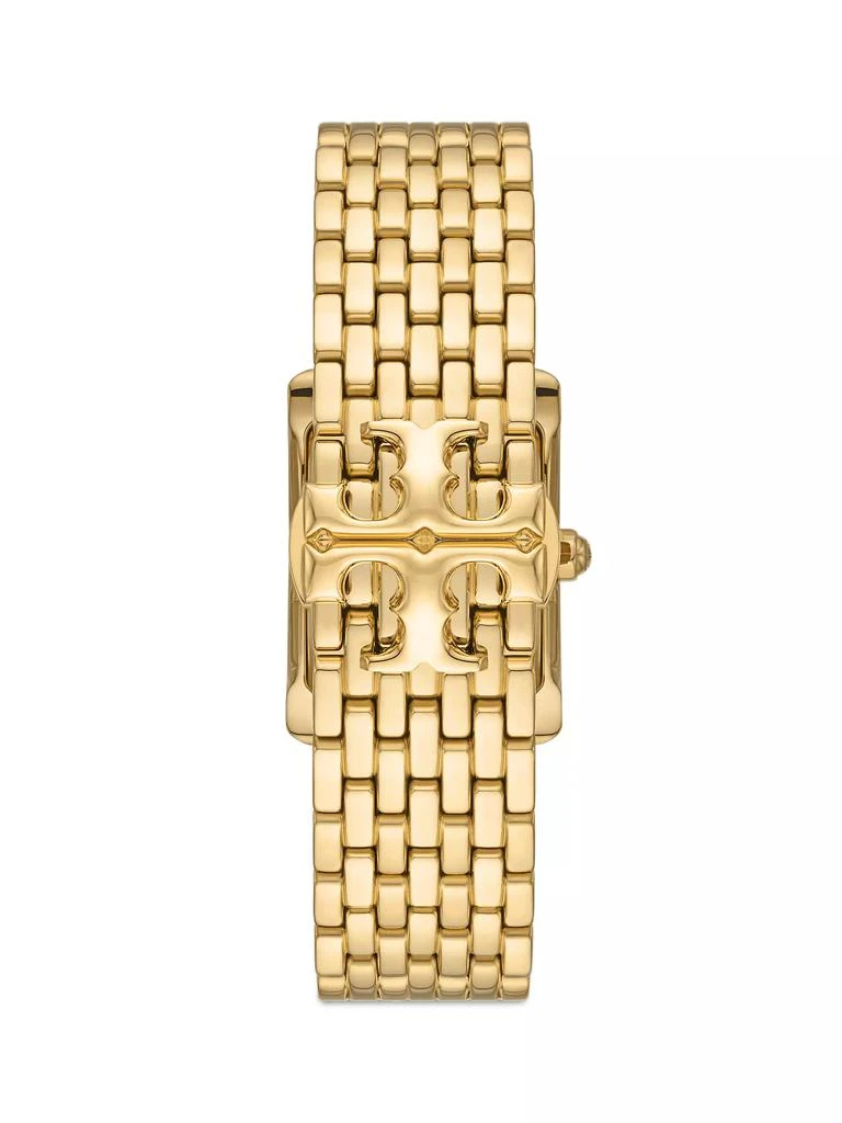 Tory Burch Eleanor Goldtone Stainless Steel Bracelet Watch 5