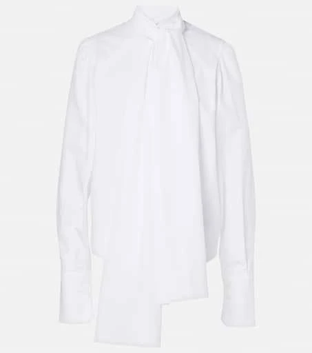 Patou Bow-detail cotton blouse 1