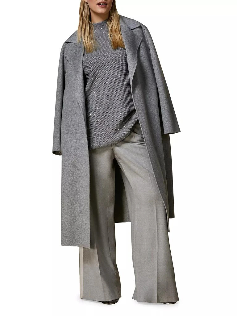 Marina Rinaldi Terra Wool Belted Coat 3