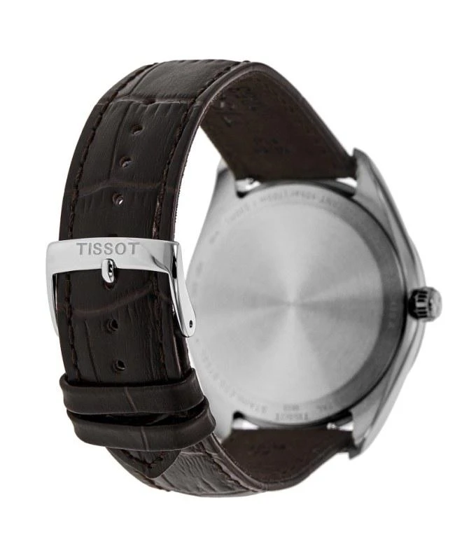 Tissot Tissot PR 100 Quartz Silver Dial Brown Leather Strap Men's Watch T150.410.16.031.00 4