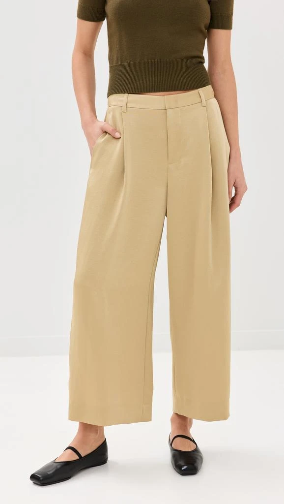 Vince Mid Rise Satin Culottes 1