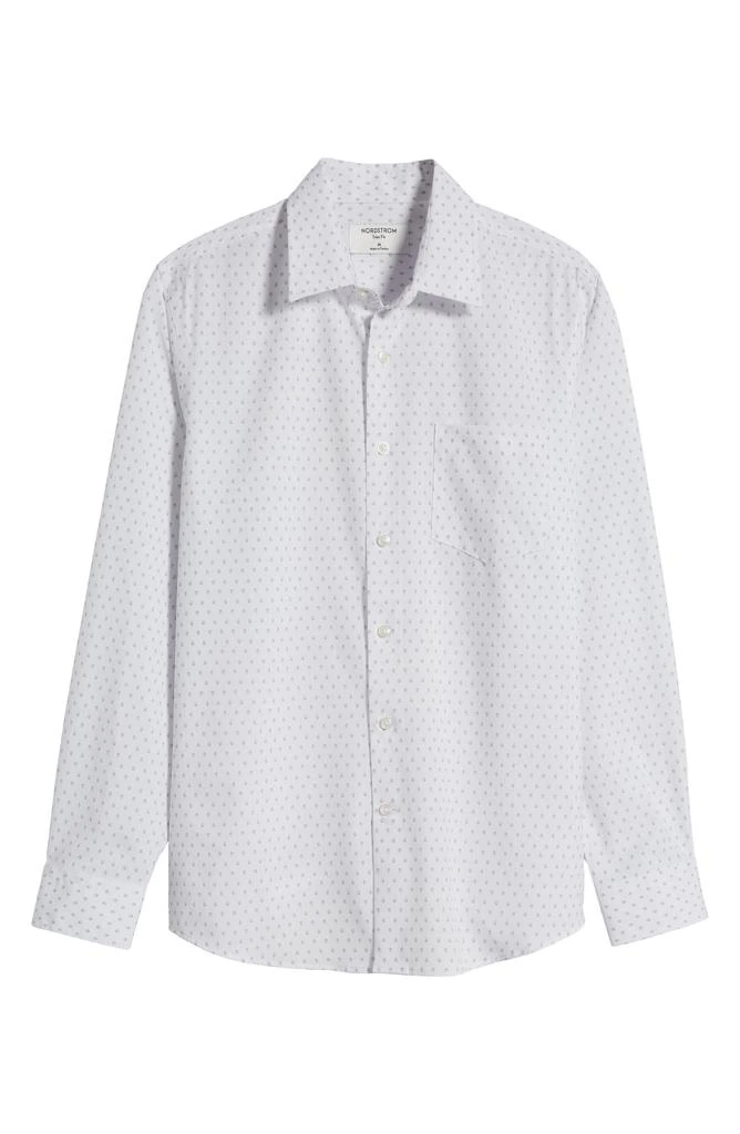 Nordstrom Trim Fit Stretch Performance Print Button-Up Shirt 6