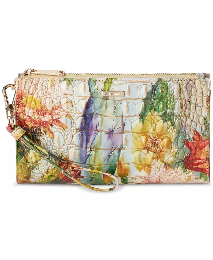 Brahmin Daisy Melbourne Embossed Leather Clutch 1