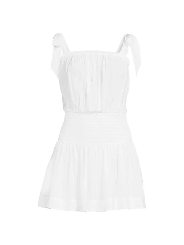 Ramy Brook Hale Smocked Fit & Flare Dress 3