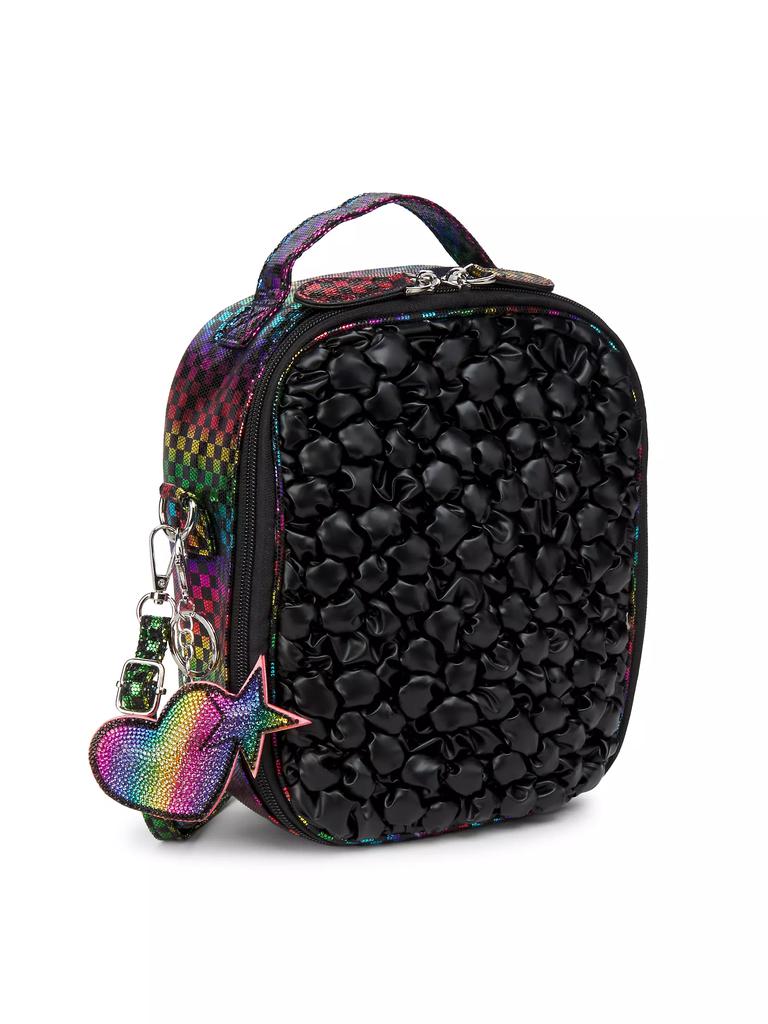 Bari Lynn Girl's Checkered Rainbow Lunch Box