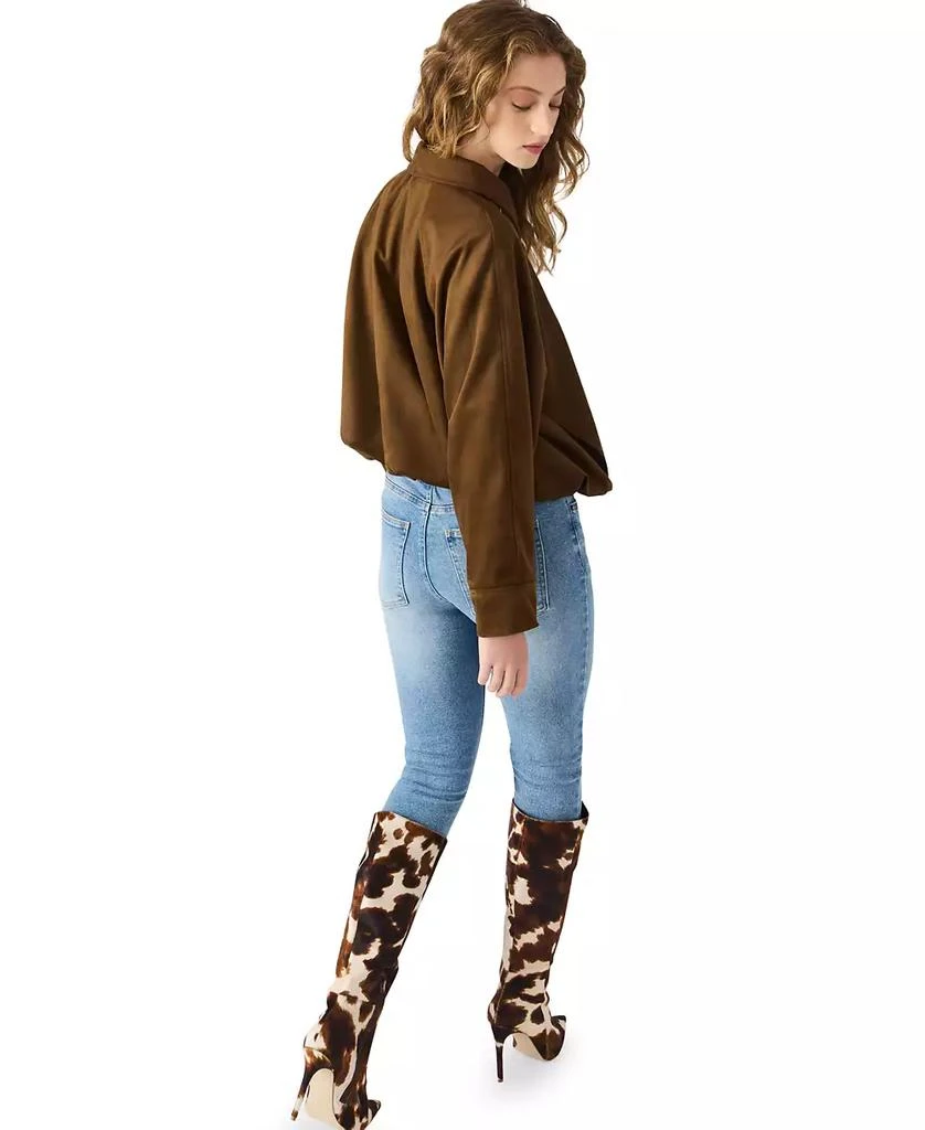 Steve Madden Women's Faux Suede Mackey Long Sleeve Jacket 5
