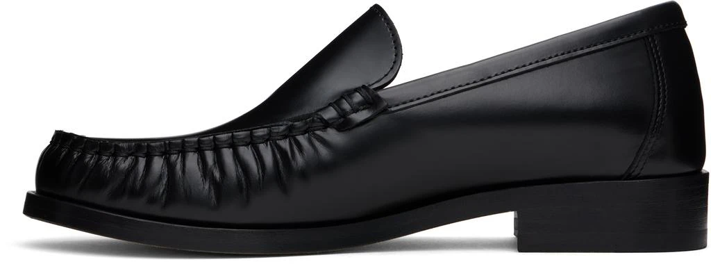 LEGRES Black Ruched Loafers 3