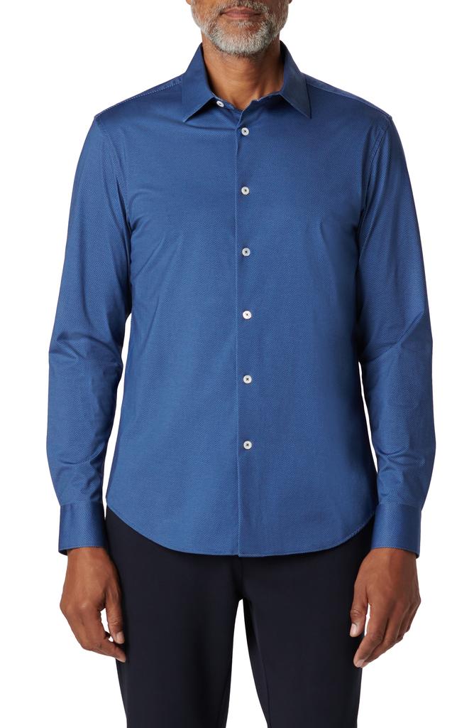 BUGATCHI James OoohCotton® Stripe Button-Up Shirt