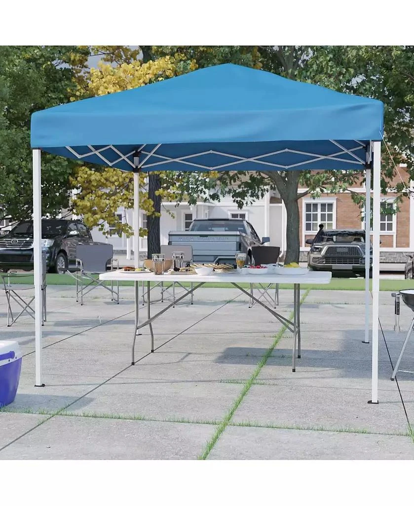 EMMA+OLIVER Outdoor Event/Tailgate Tent Set With Pop Up Event Canopy And Wheeled Case And Bi-Fold Table With Carrying Handle 8