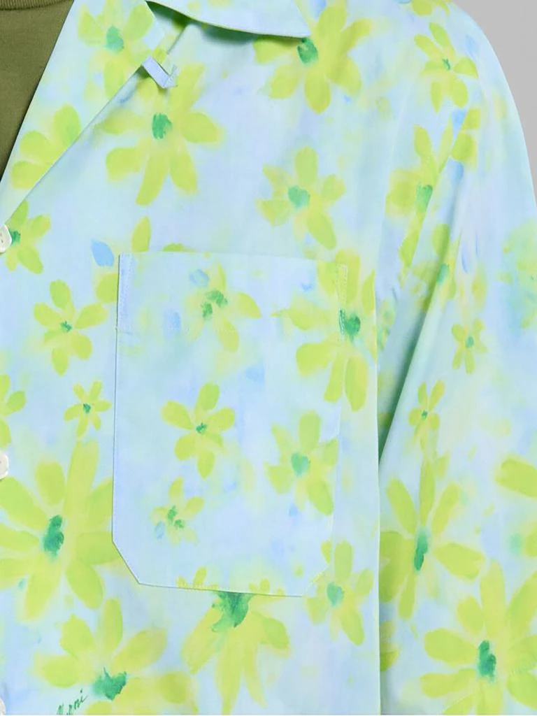 Marni Green Cotton Poplin Bowling Shirt 3