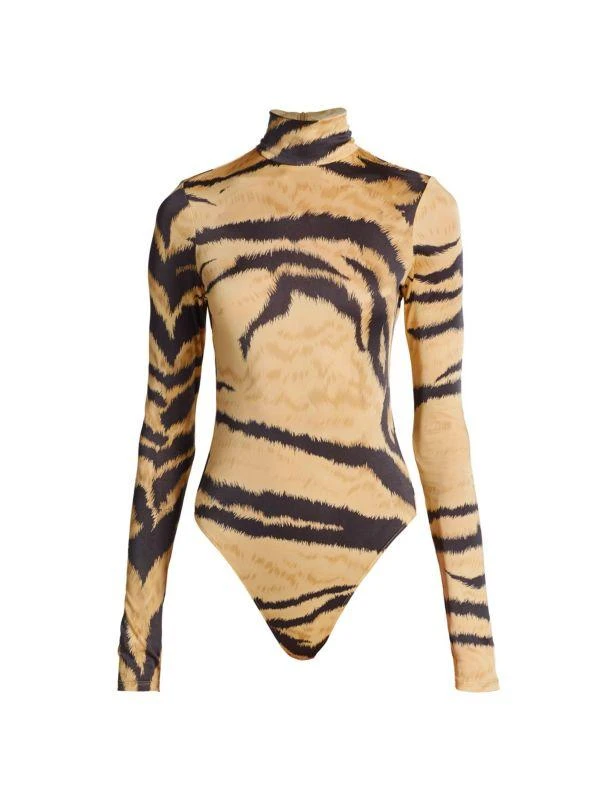 Ronny Kobo Luca Tiger Stripe Bodysuit 5
