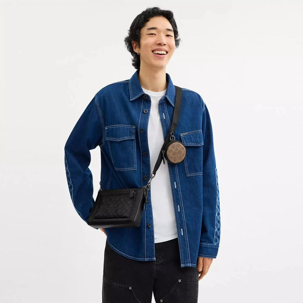 Coach Holden Crossbody In Blocked Signature Canvas 4