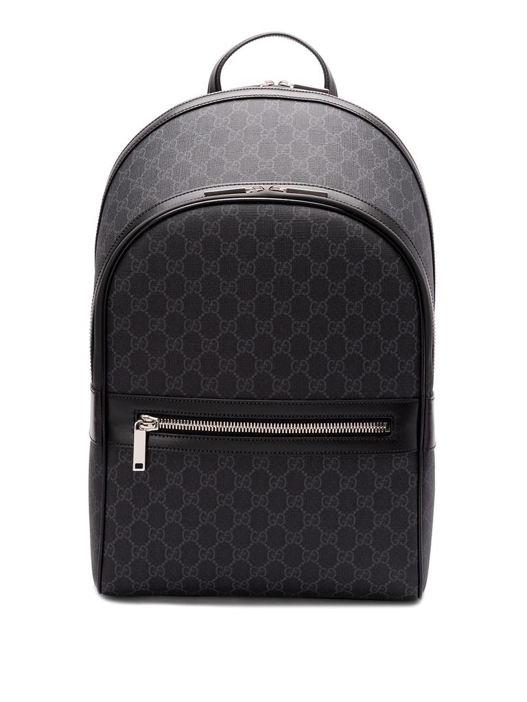GG canvas medium backpack in black canvas | GUCCI® US