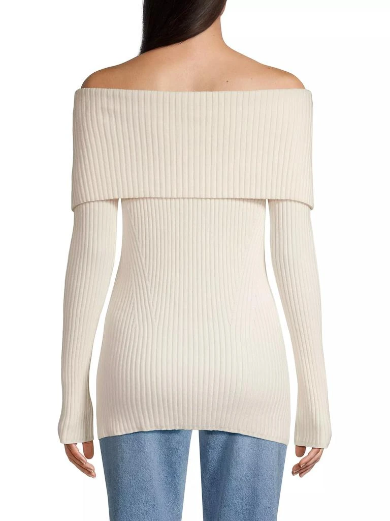 Jason Wu Wool & Cashmere-Blend Off-The-Shoulder Sweater 5