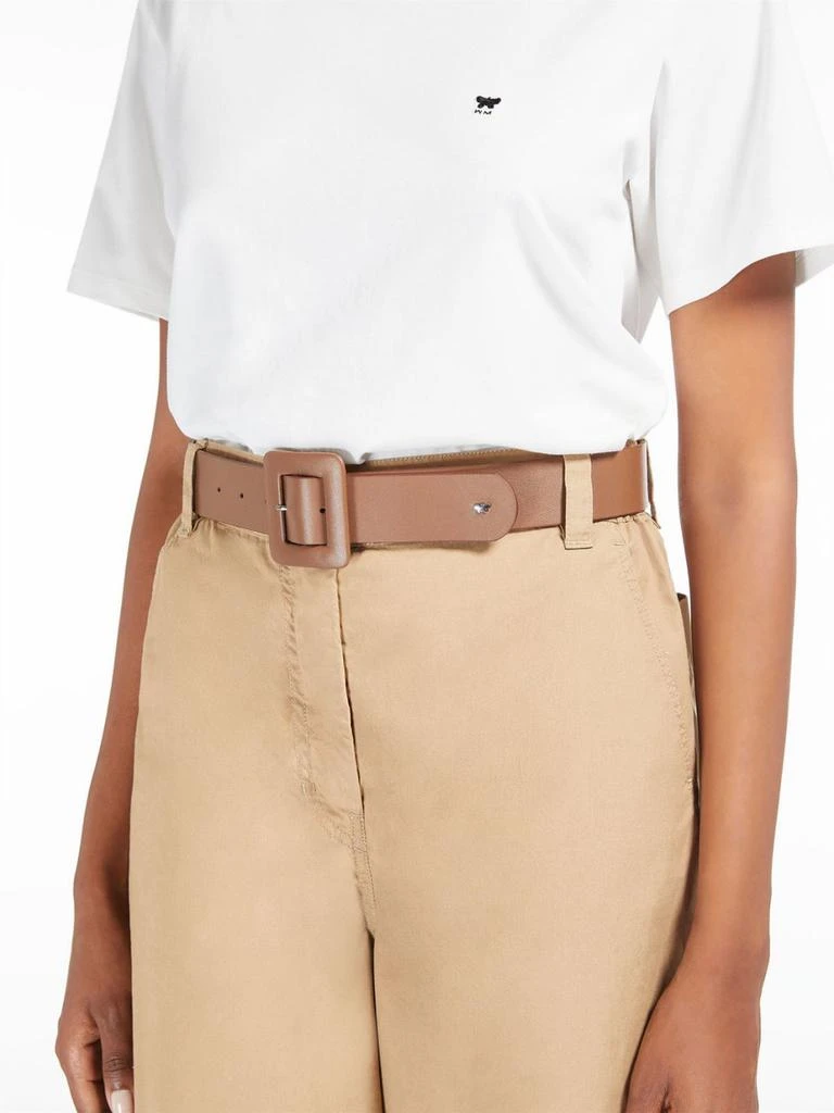 Max Mara Napa Leather Waist Belt Shiny Nappa leather belt, ultramarine | Max Mara main image 3