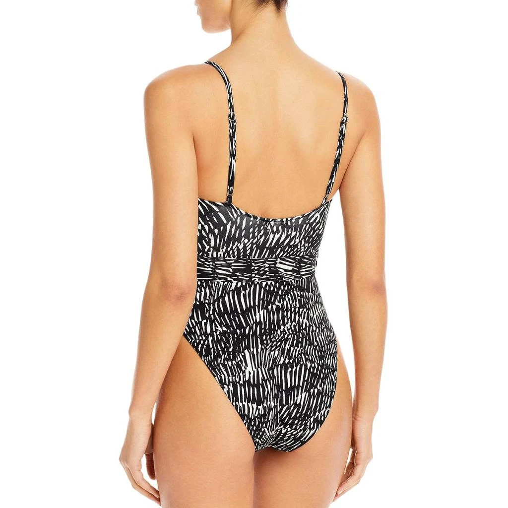 Jonathan Simkhai Womens Printed Underwire One-Piece Swimsuit 2