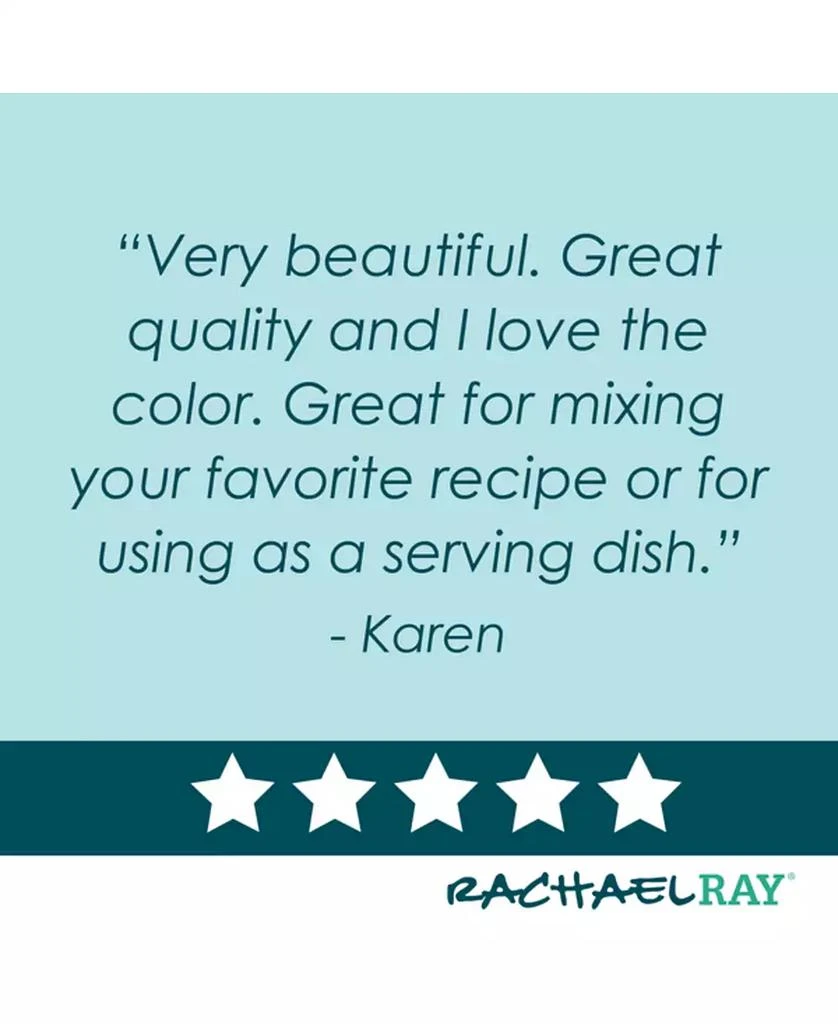 Rachael Ray 2-Pc. Ceramic Mixing Bowl Set 6