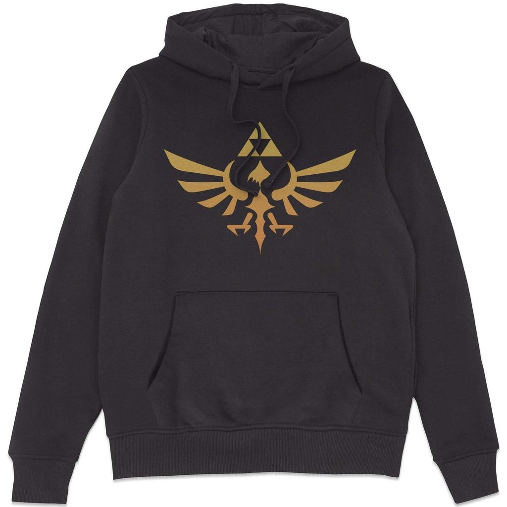Nintendo The Legend of Zelda Hyrule Logo Hoodie - Black