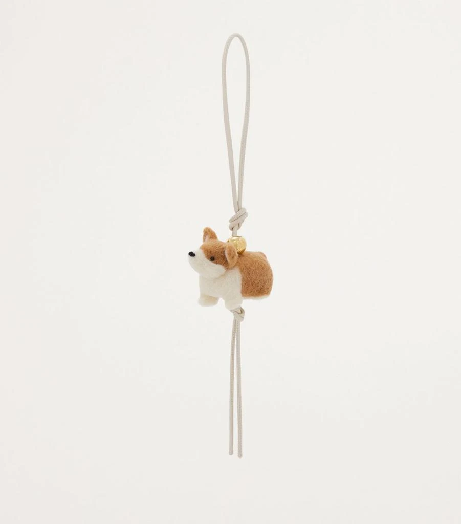 Loewe Felt Corgi Charm 2