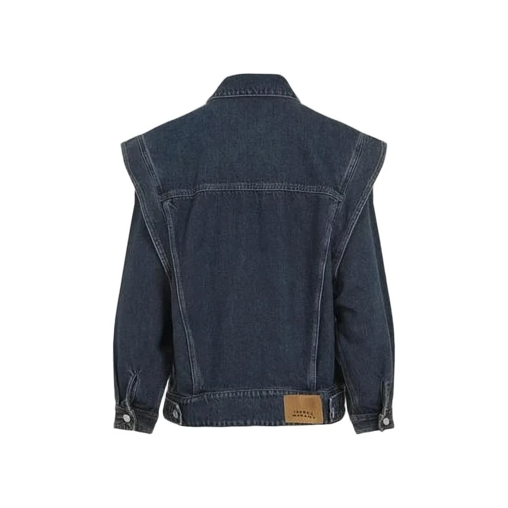 Isabel Marant Structured Denim Jacket with Pronounced Shoulder Detailing 2