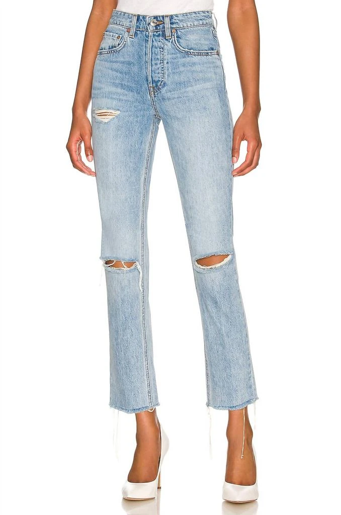GRLFRND Grlfrnd - KAROLINA HIGH RISE STRAIGHT CROP JEAN 1