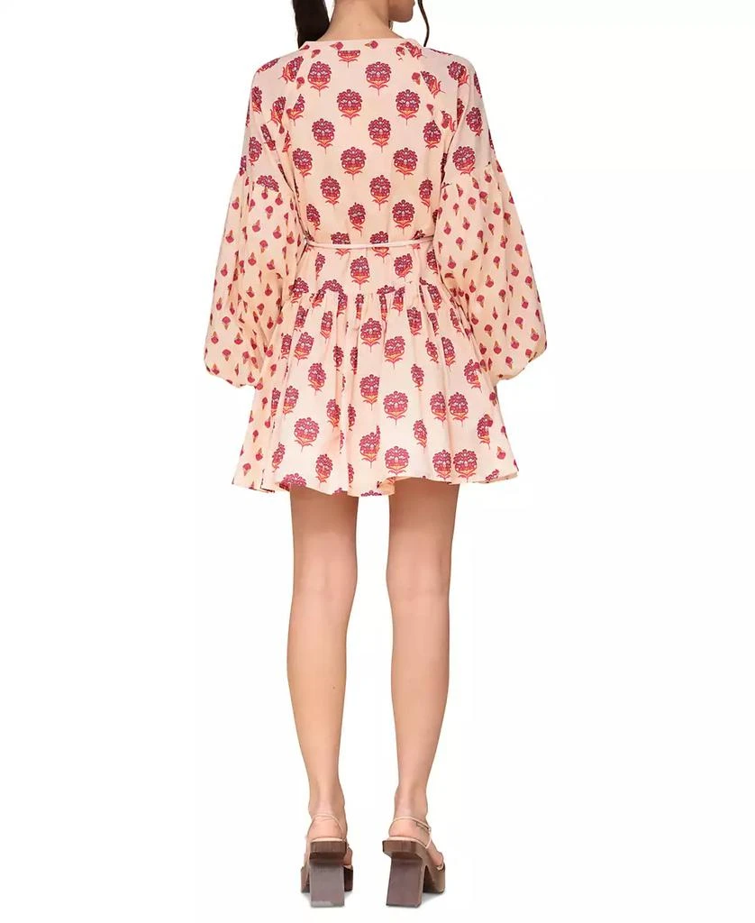Avec Les Filles Women's Cotton Mixed-Print Mini Dress 3