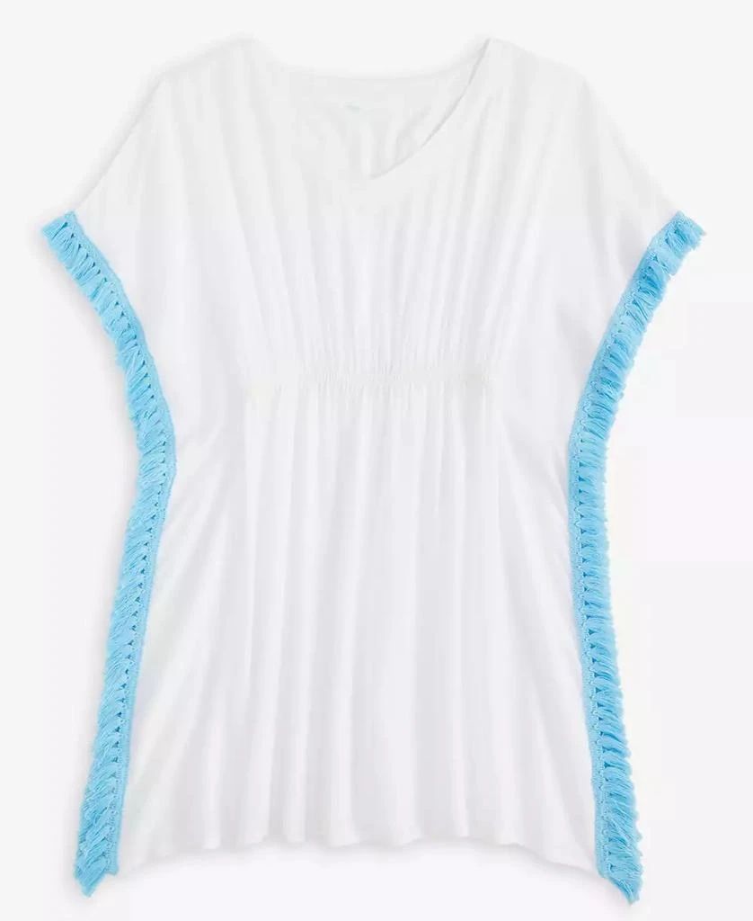 Breaking Waves Big Girls Fringe Kimono Cover-Up 2