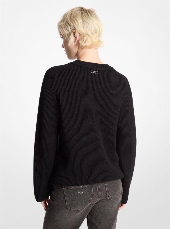 Michael Kors Ribbed Merino Wool Sweater