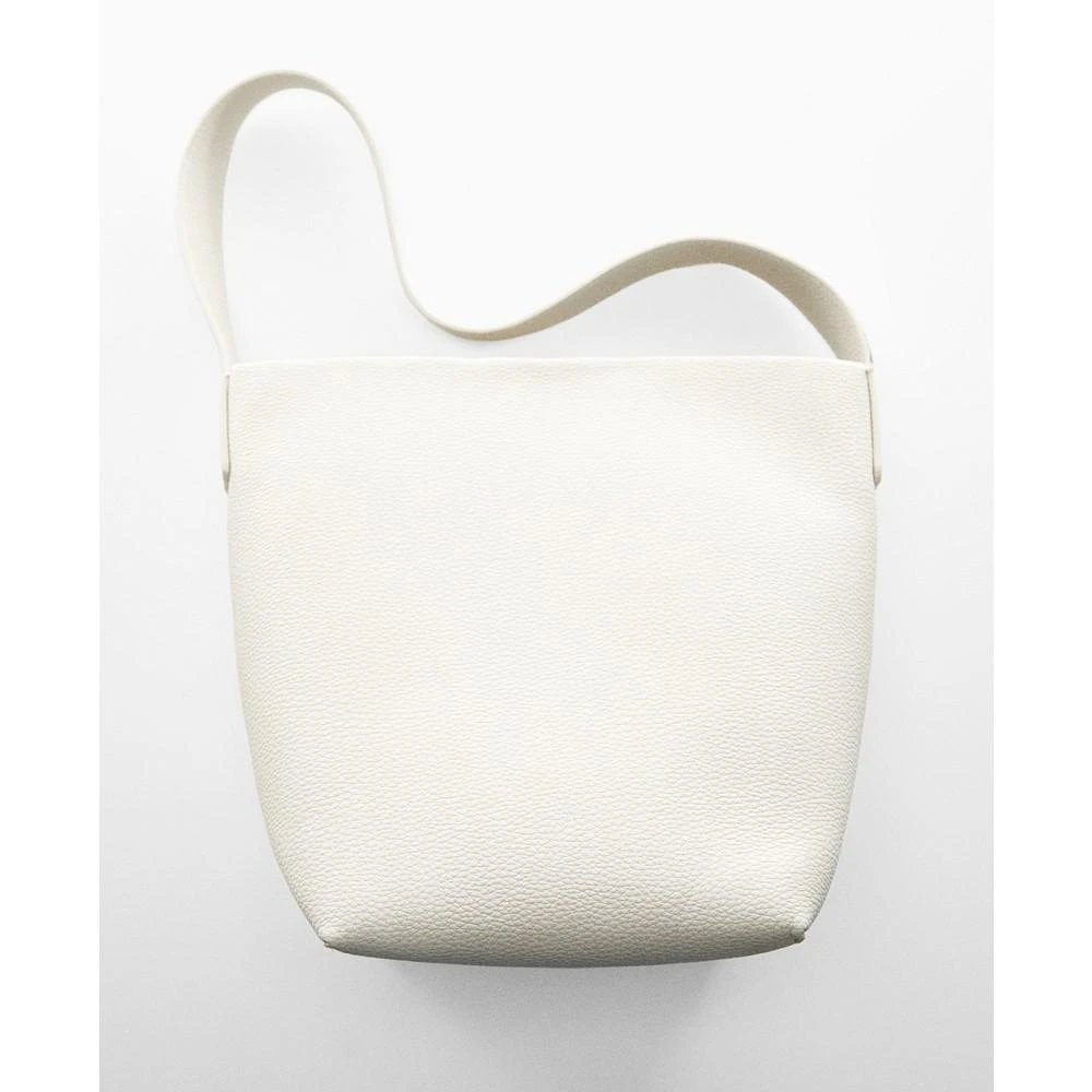 Mango Women's Leather Effect Bucket Bag 2