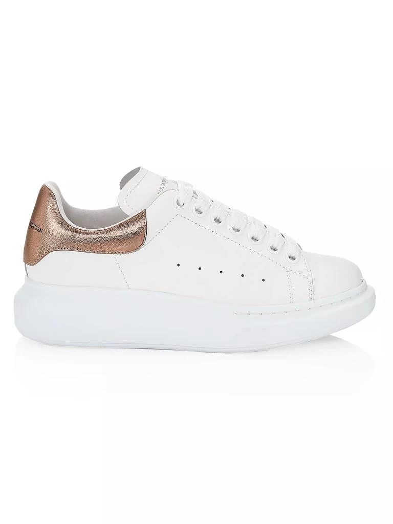 Alexander McQueen Women's Oversized Metallic Colorblocked Leather Sneakers 1