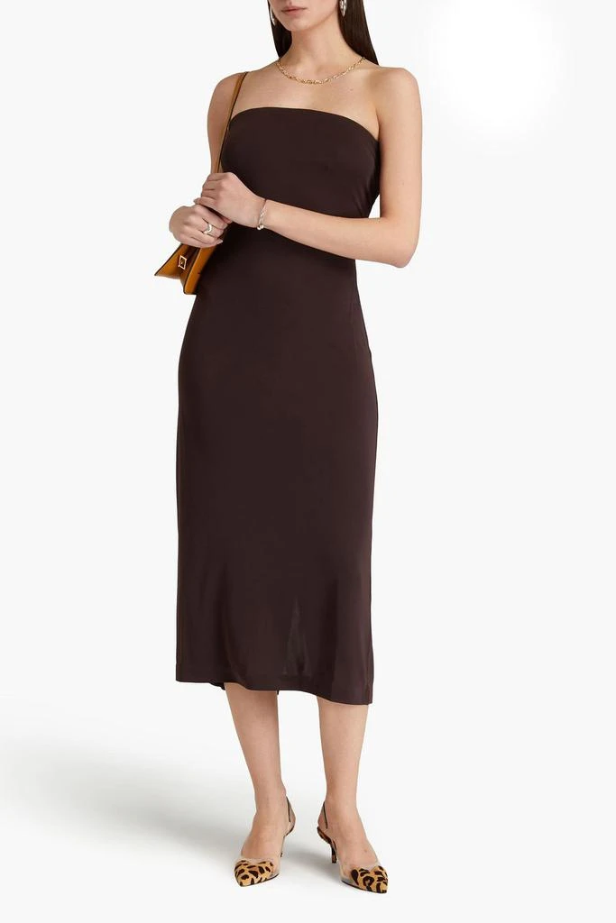 Tibi Harlow strapless jersey midi dress 2