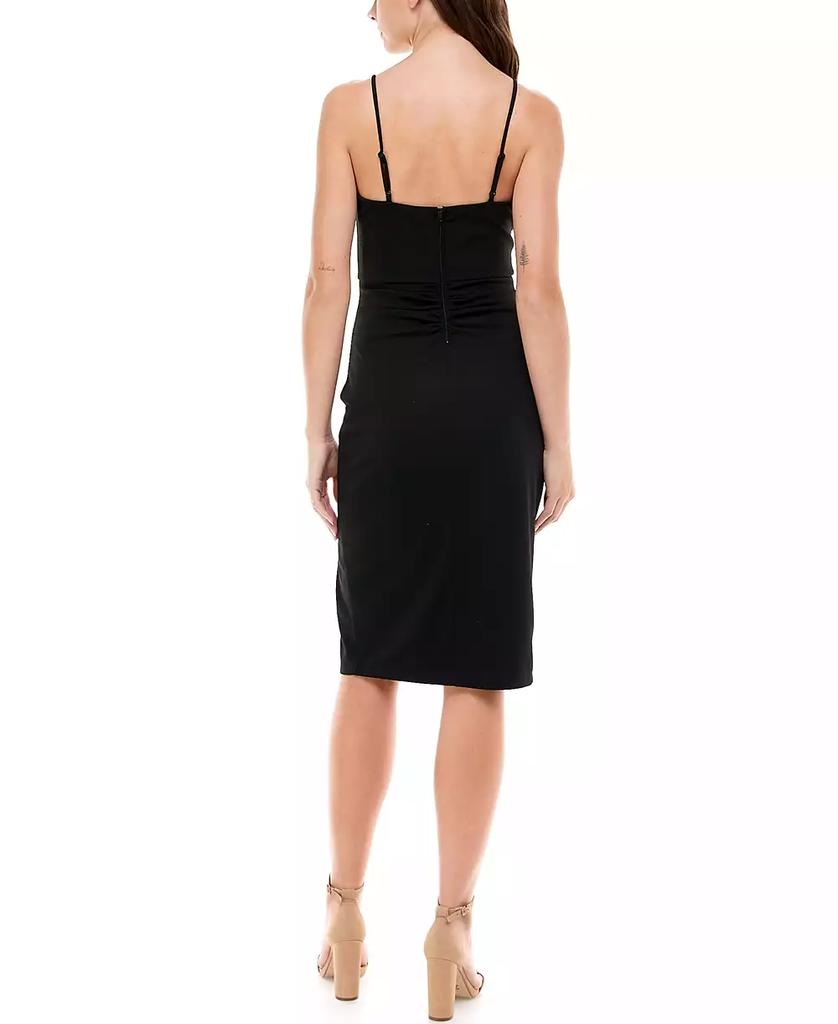 Emerald Sundae Juniors' Shirred Bodycon Dress