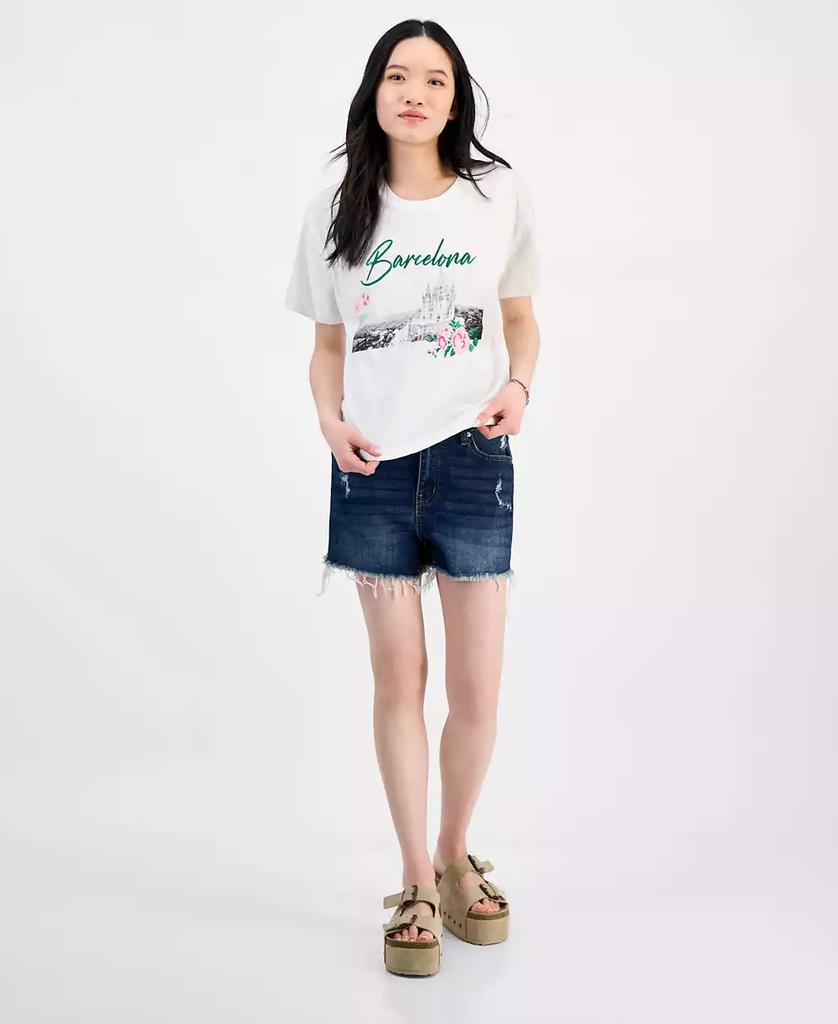 Rebellious One Juniors' Barcelona Graphic T-Shirt