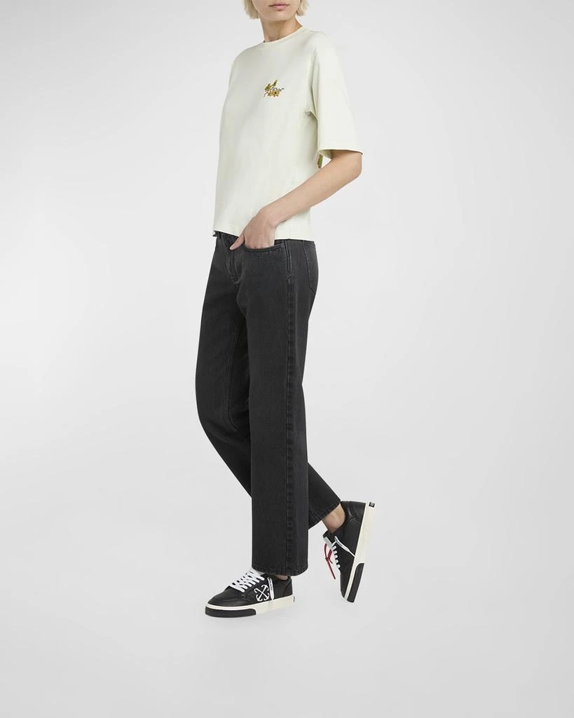 Off-White Vulcanized Leather Low-Top Sneakers 2