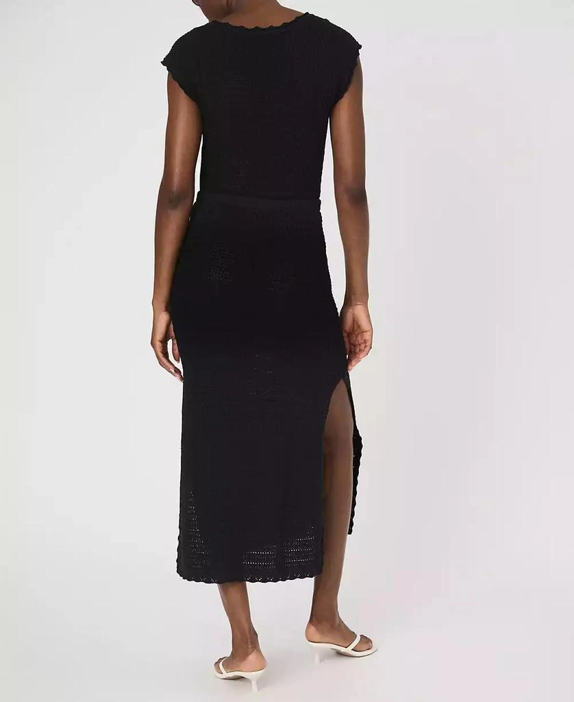 French Connection Women's Nellis Cotton Side-Slit Skirt 5