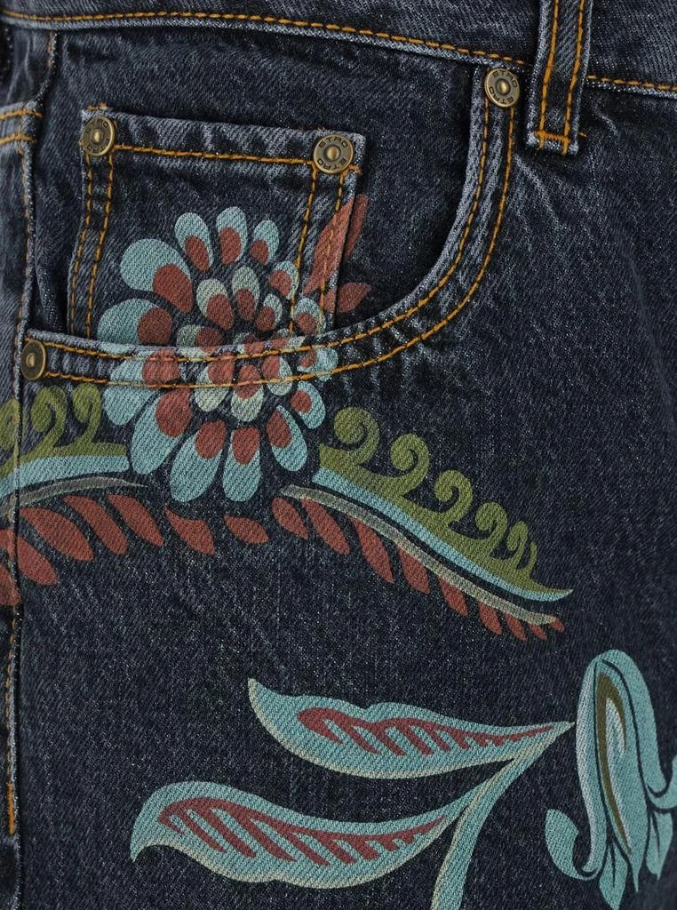 ETRO Etro Logo Patch Printed Denim Jeans 3