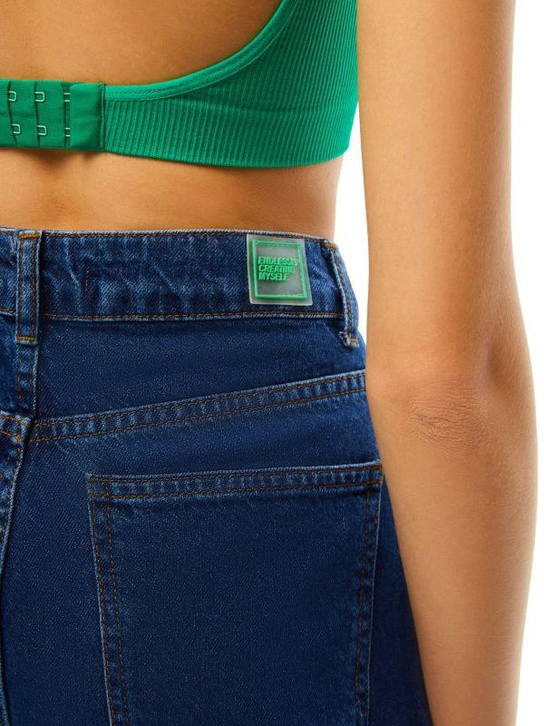 Nocturne Feather Hem Cropped Wide Leg Jeans 3