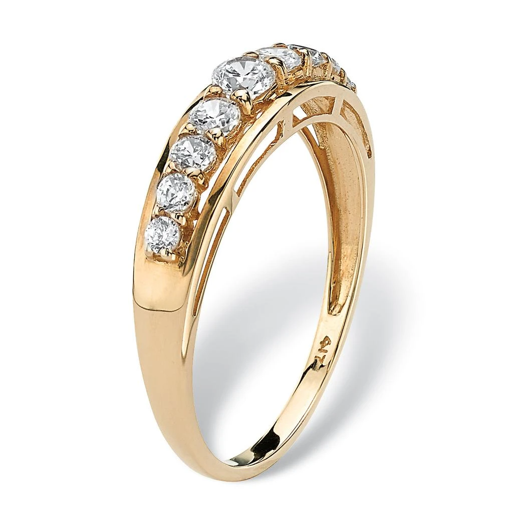 Palm Beach Jewelry .93 TCW Round Cubic Zirconia Ring in 10k Gold 2