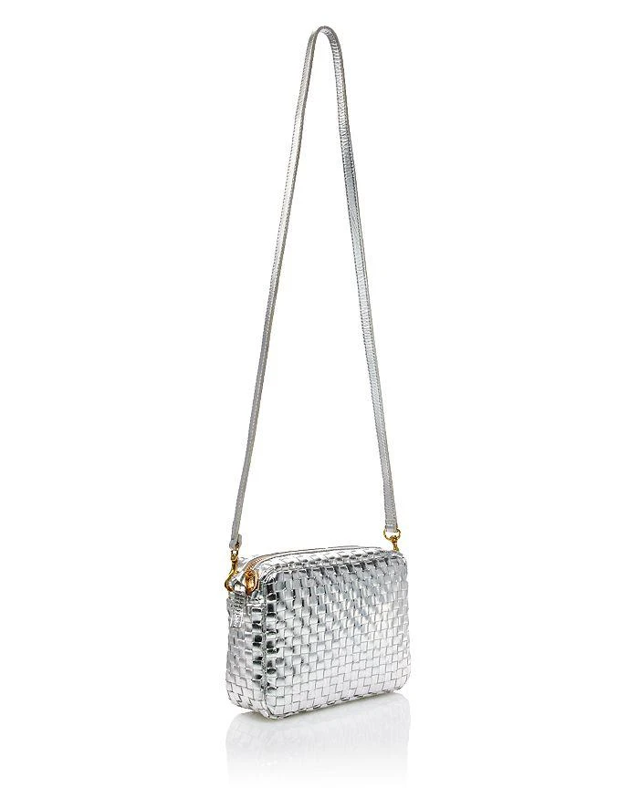 Clare V Petit Moyen Messenger Woven Checker 4
