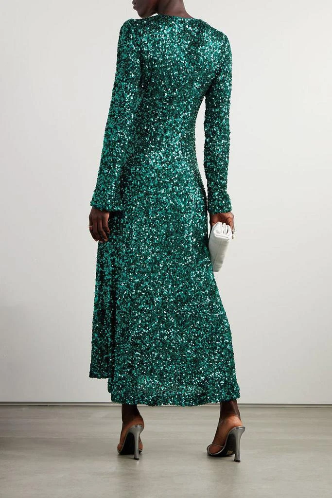 ROTATE Birger Christensen Sierra sequined stretch-tulle midi dress 3