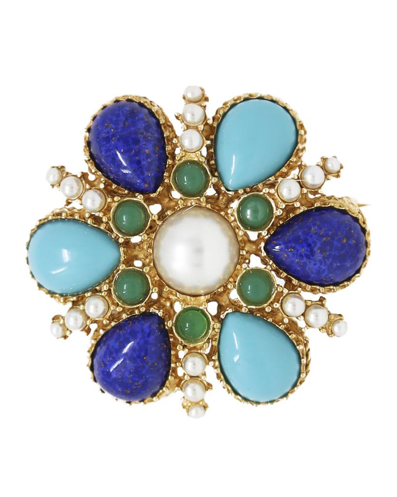 BEN-AMUN Multi-Stone Brooch