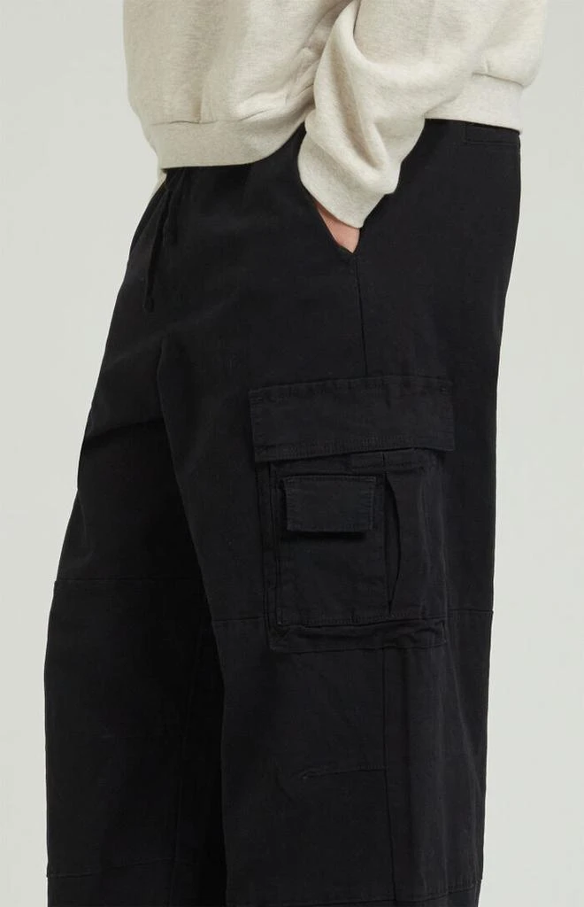 PacSun Stretch Black Extreme Baggy Cargo Pants 4