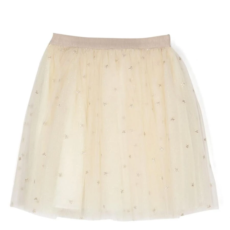 Bonpoint Girls Pois Star-Embroidered Tulle Skirt 1