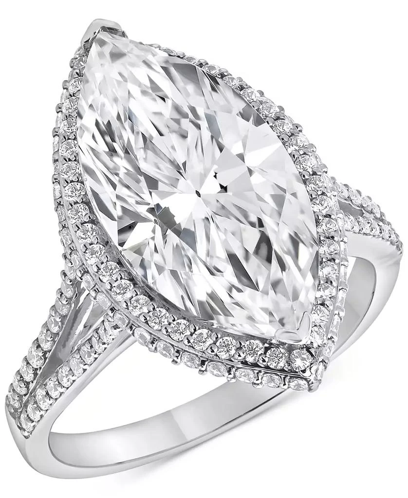 Badgley Mischka IGI Certified Lab Grown Diamond Marquise Halo Engagement Ring (5-5/8 ct. t.w.) in 14k White, Yellow or Rose Gold 1