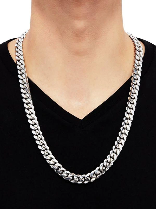 Saks Fifth Avenue Sterling Silver Cuban Chain Necklace/26" 3