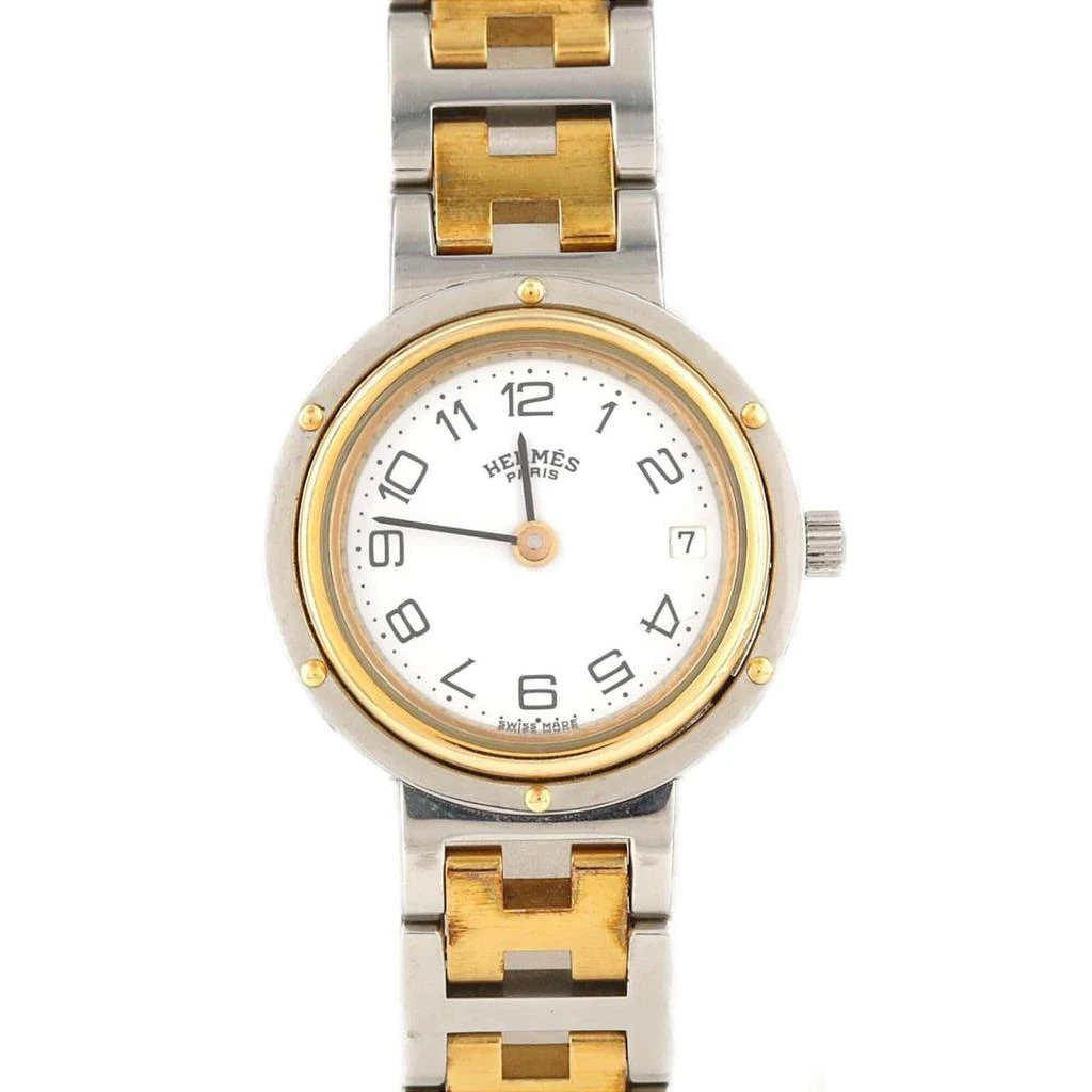 Hermes gold Plated Stainless Steel Wristwatch (Pre-Owned)