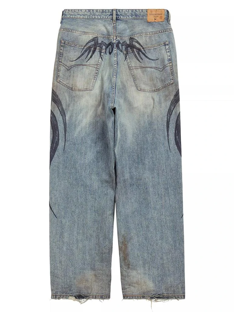 Balenciaga Y2k Stretched Knee Baggy Pants 2