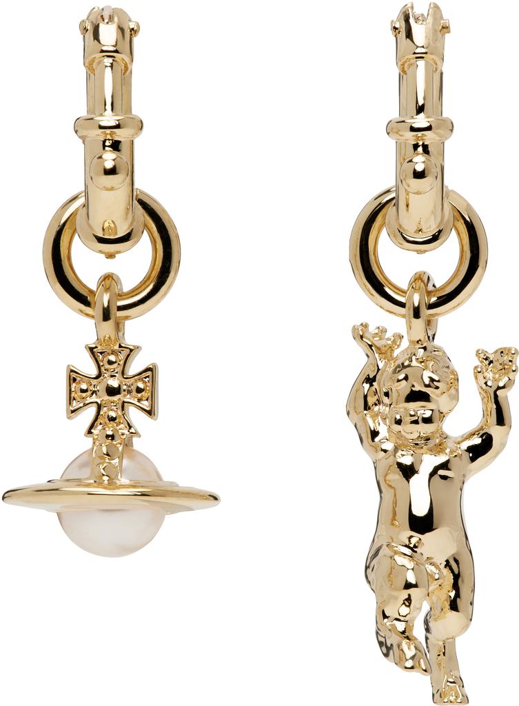 Anglo Pearl Earrings in PLATINUM-CREAMROSE-Pearl | Vivienne